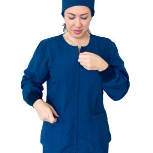 Scrubs set with front zipper