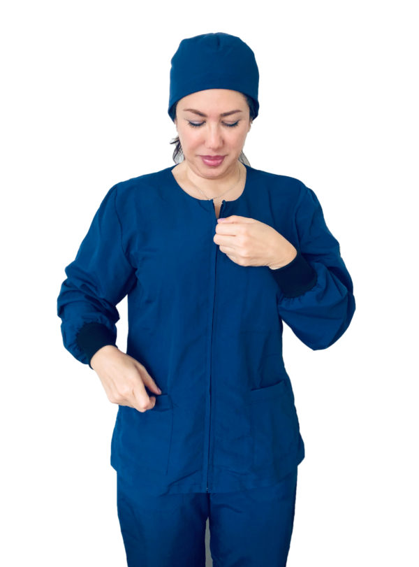 Scrubs set with front zipper