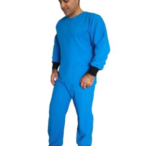 Scrubs set Blue color - waterproof, Washable, Re-Usable, Comfortable, and skin-friendly