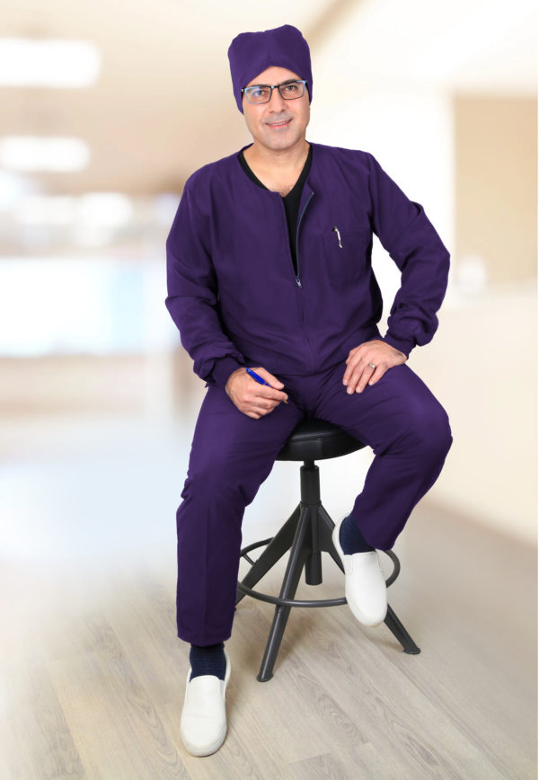 Scrubs set/Long sleeve front zipper